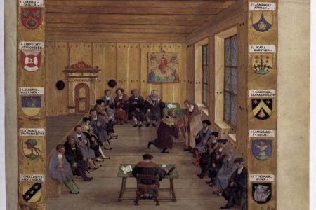 Daily life in the medieval town hall